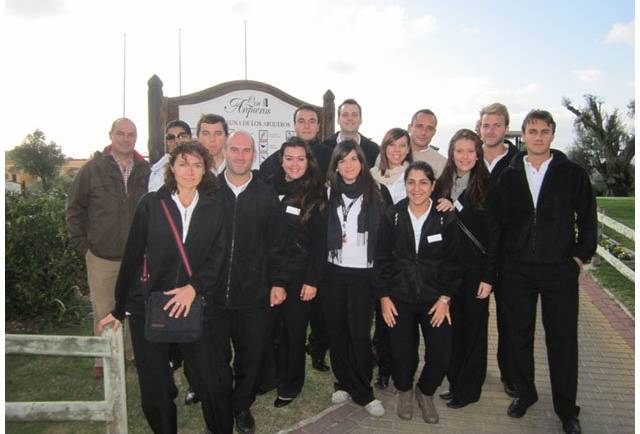 Visita de Cio Mijas a Los Arqueros Golf