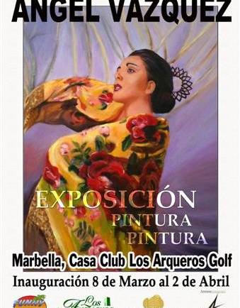 Painting exhibition at Los Arqueros Golf