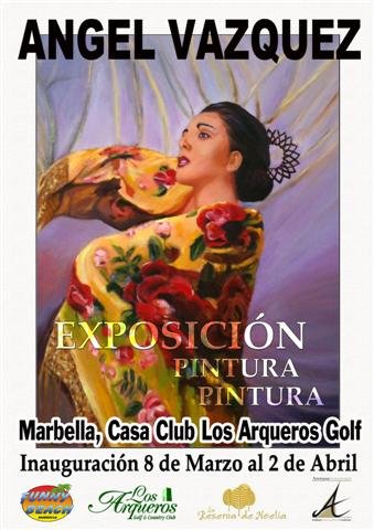 Painting exhibition at Los Arqueros Golf