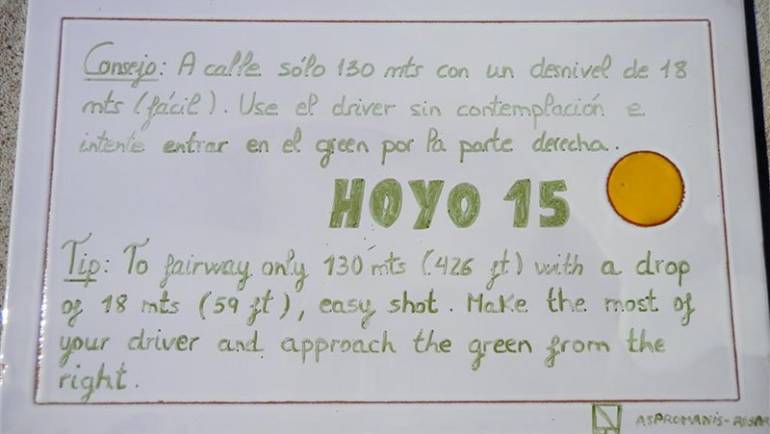 Consejos para jugar el Hoyo 15 en Los Arqueros Golf