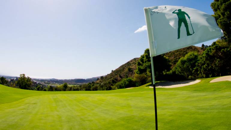 Los Arqueros Golf Hole 18, Seve Ballesteros Flag