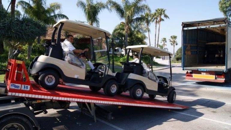 The new fleet of buggies arrives to Los Arqueros Golf