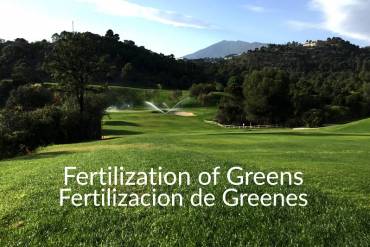 Fertilizacion de Greenes en Los Arqueros Golf