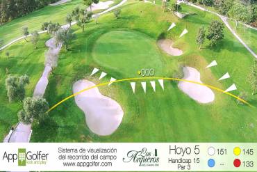 Visite y vea el Hoyo 5 del campo de Los Arqueros Golf en Benahavís cerca de Marbella, España