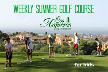 Weekly summer golf course for children.