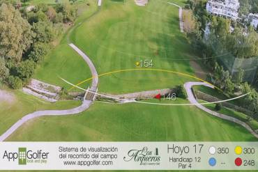 Visit and view the Hole 17 at Los Arqueros Golf Course in Benahavis, next to Marbella, Spain