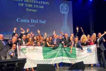 Costa del Sol como mejor destino de Golf Europeo por LA IAGTO