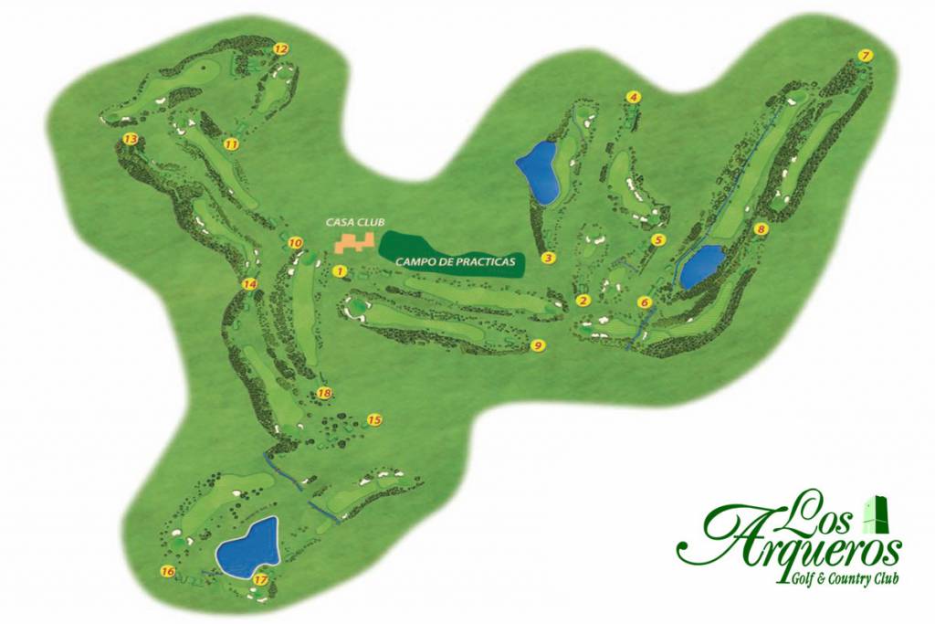 Los Arqueros Golf Strokesaver Map